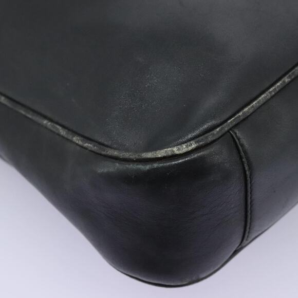 GUCCI Bamboo Shoulder Bag Leather Black Gold 001 3754 001 3754 - Picture 10 of 16